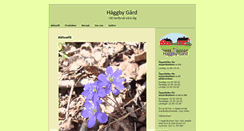 Desktop Screenshot of haggbygard.se