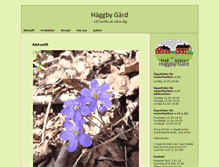 Tablet Screenshot of haggbygard.se